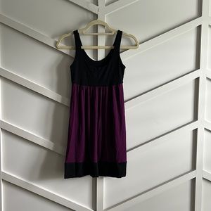 Black and purple casual dress